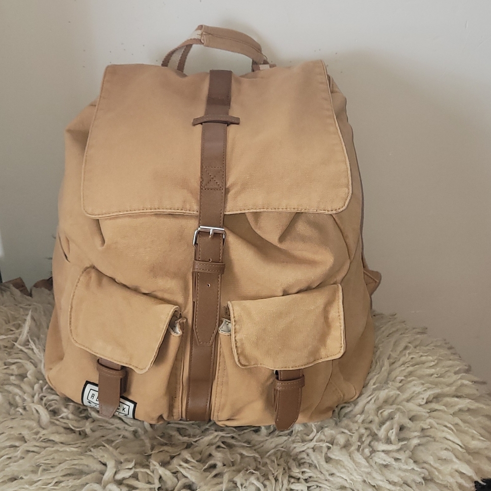 90's style canvas backpack